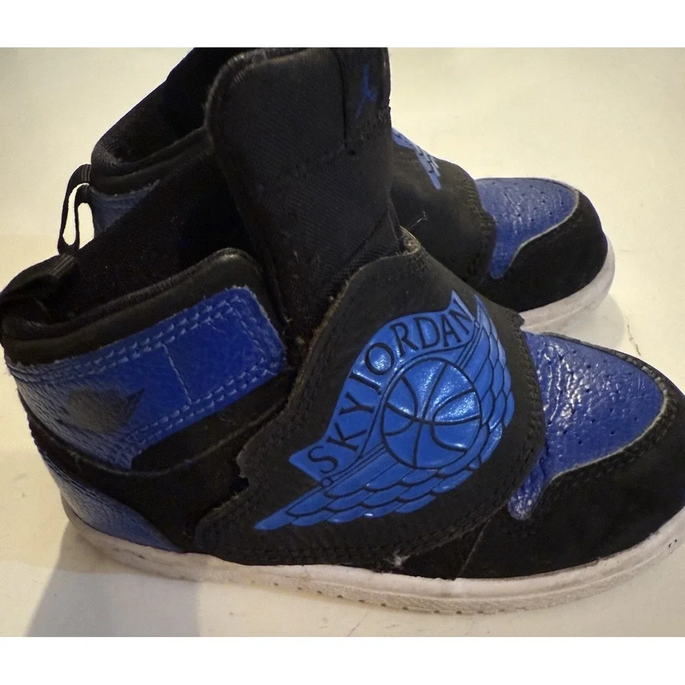Nike Sky Jordan 1 TD Hyper Royal Blue BQ7196-004 Little Kids/Toddler‎ Size 8C